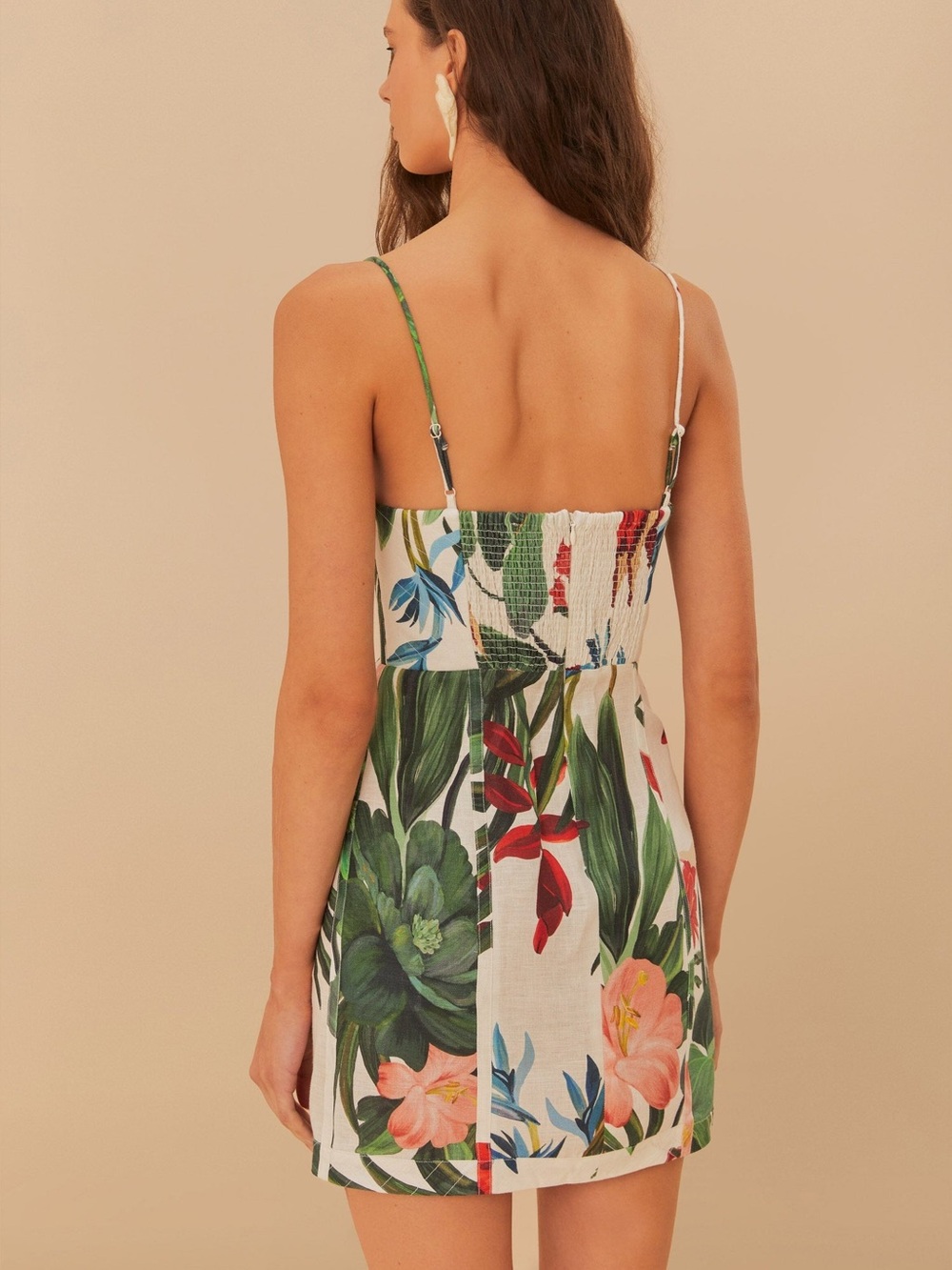 FARM Rio Off-White Midnight Macaw Fiesta Mini Dress - Picture 2 of 8